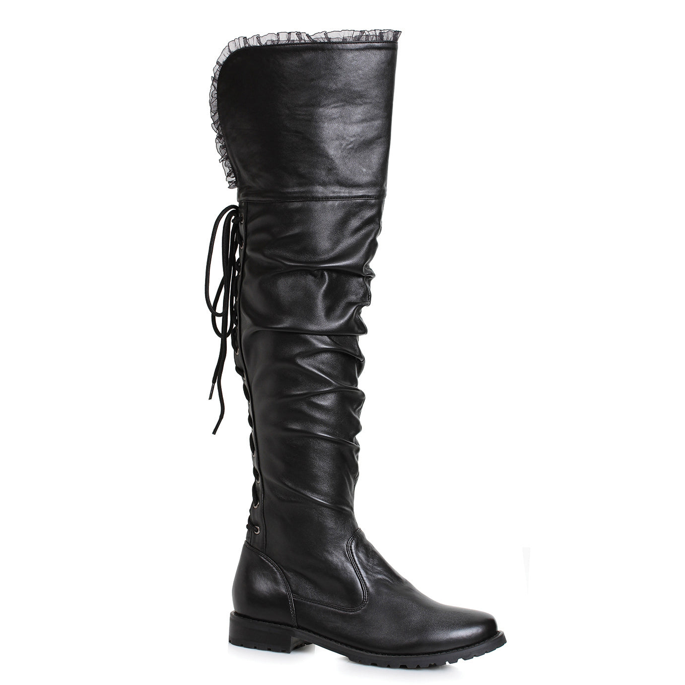 Tyra-181 Victorian/Pirate Faux Leather Boots