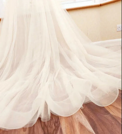 Custom Layered Organza Tulle Detachable Wedding Skirt All Sizes/Colors