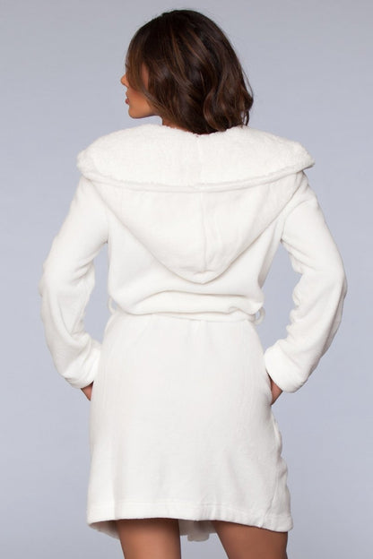 Janet Sherpa Lined Hooded Bathrobe