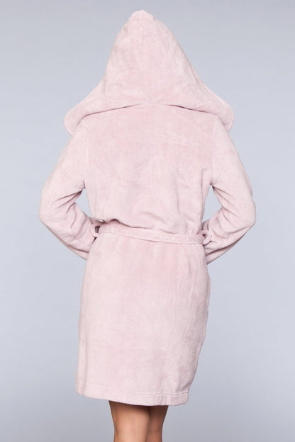 Janet Sherpa Lined Hooded Bathrobe