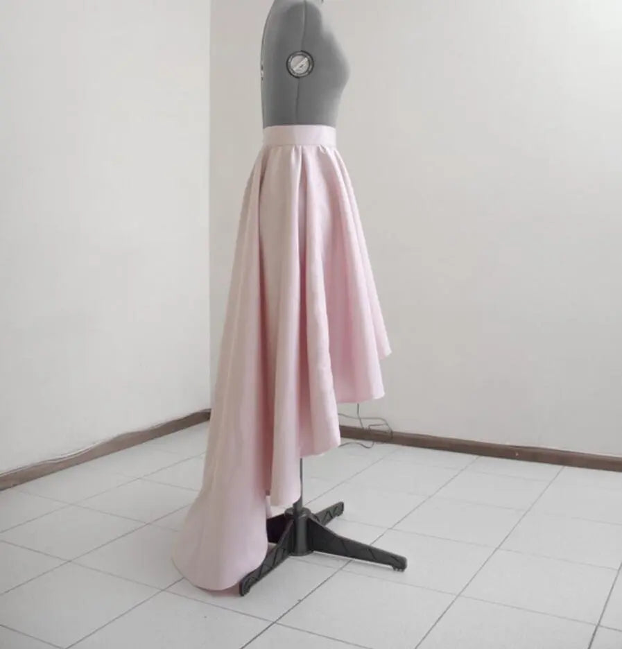 Custom Satin A Line Full High Low Wedding Skirt All Sizes/Colors