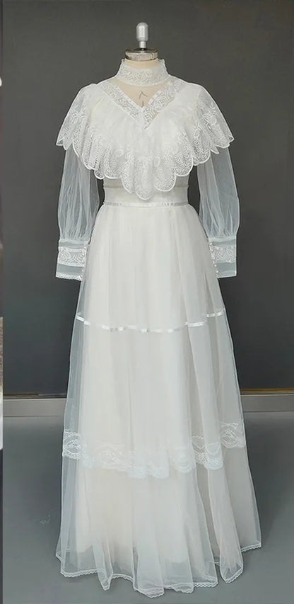 Victorian Tulle/Lace Wedding Gown All Sizes/Colors