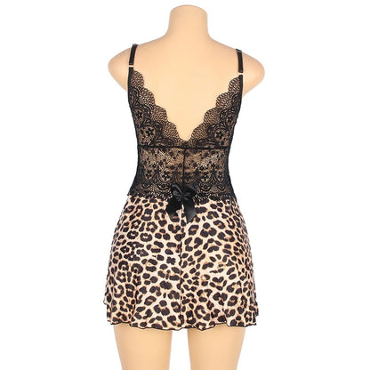 Queen Frisky Leopard Babydoll Set