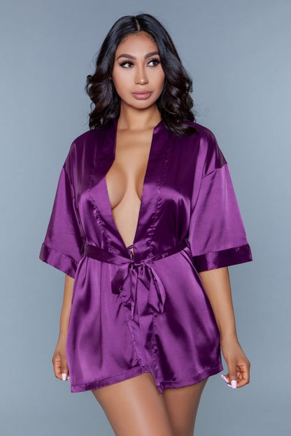 Queen Size Getting Ready Satin Robe