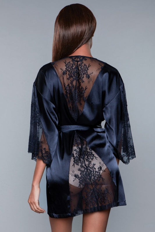 Queen Size Grace Lace/Satin Luxury Robe