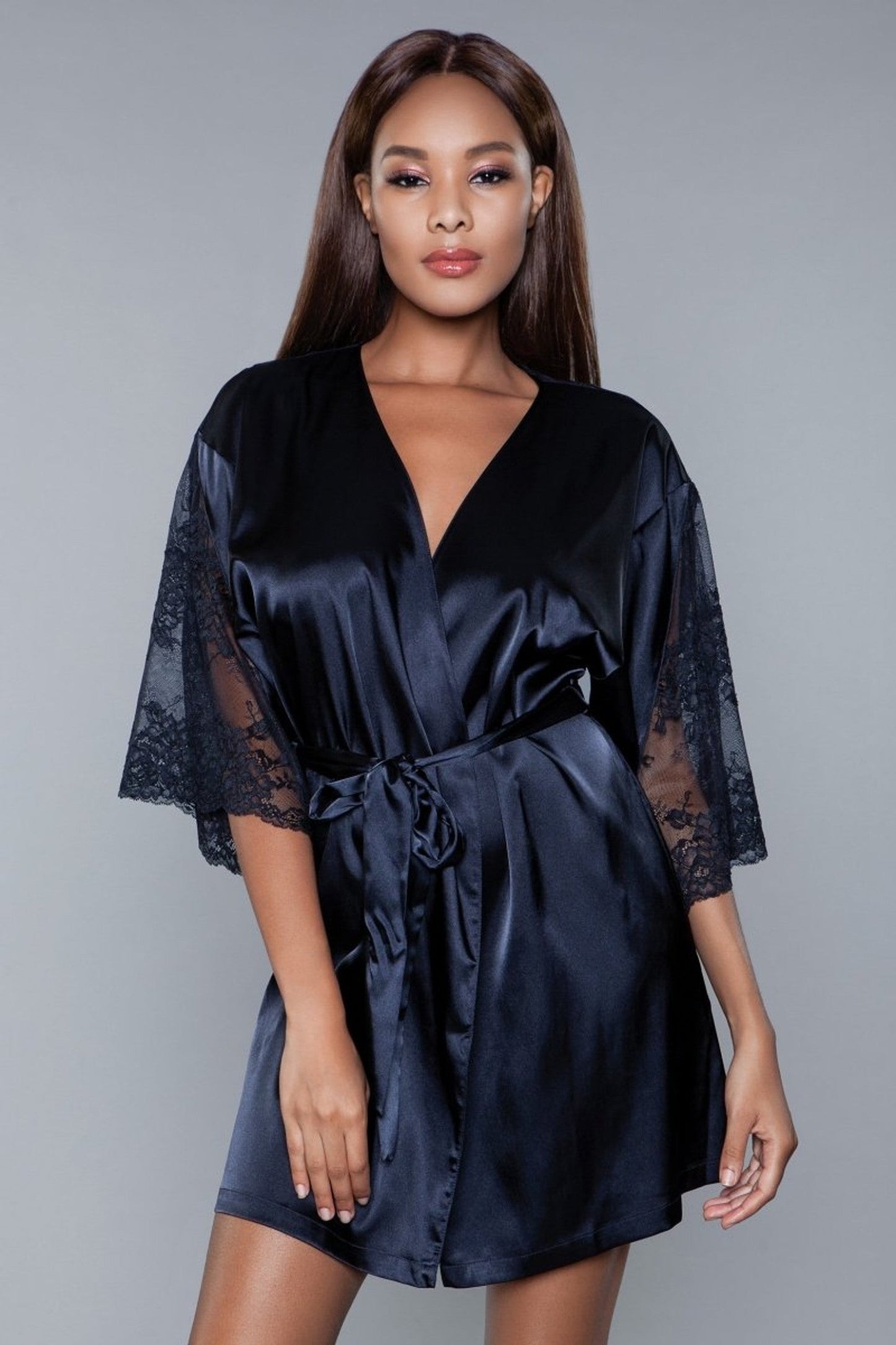 Queen Size Grace Lace/Satin Luxury Robe