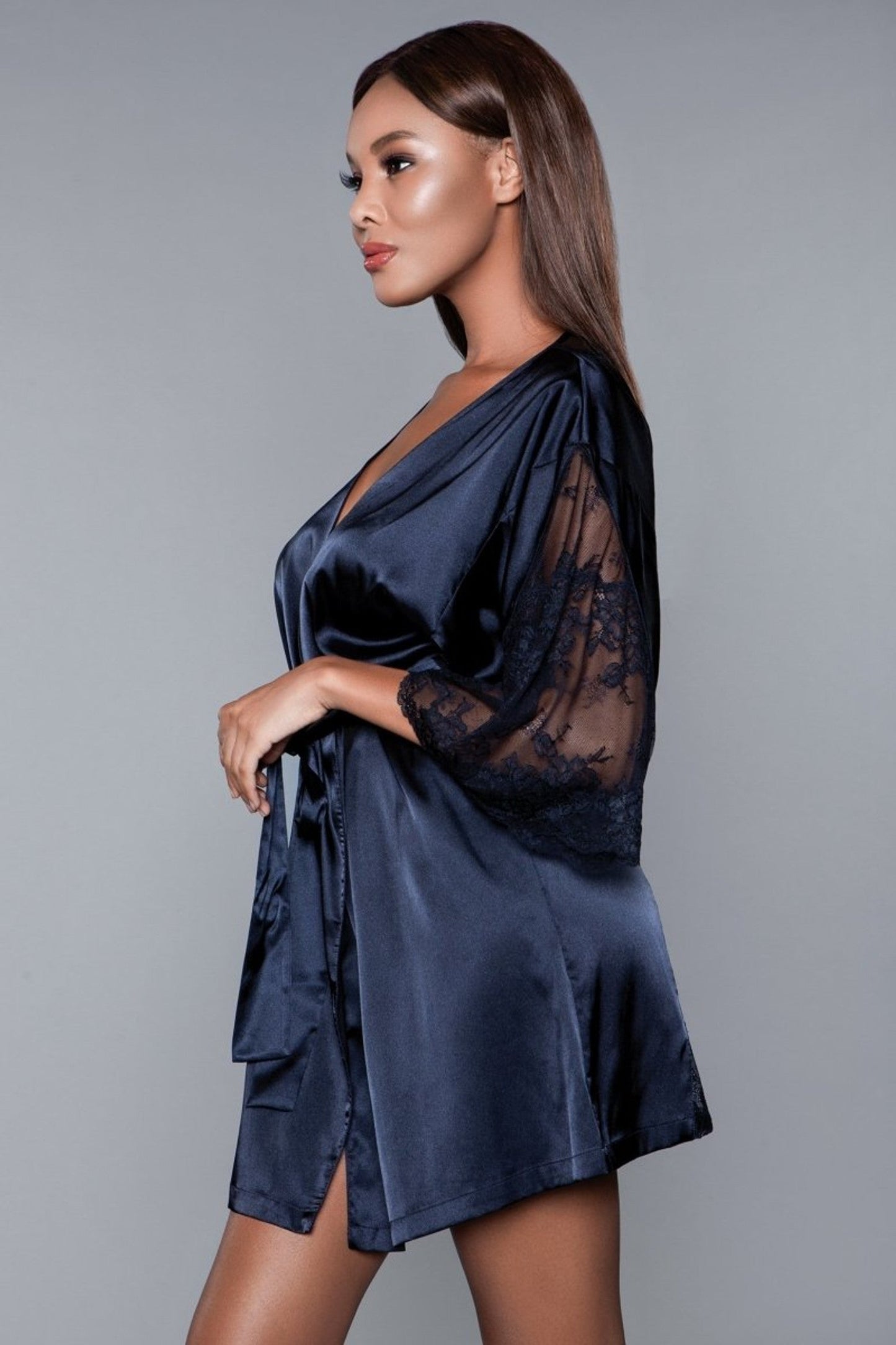 Queen Size Grace Lace/Satin Luxury Robe