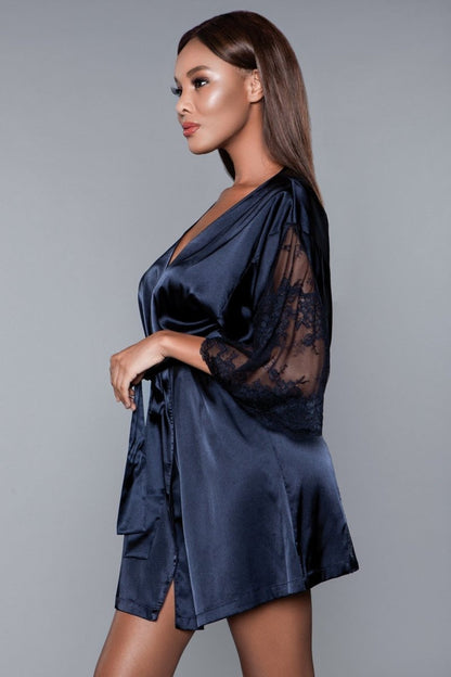 Queen Size Grace Lace/Satin Luxury Robe