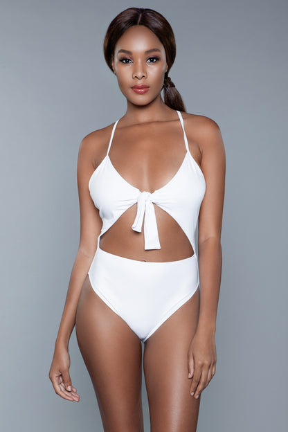 Delany Tie Front Bathing Suit