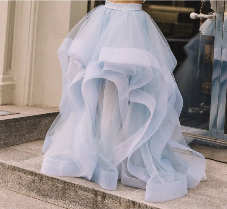 Custom Layered Organza Detachable Full A Line Wedding Skirt All Sizes/Colors