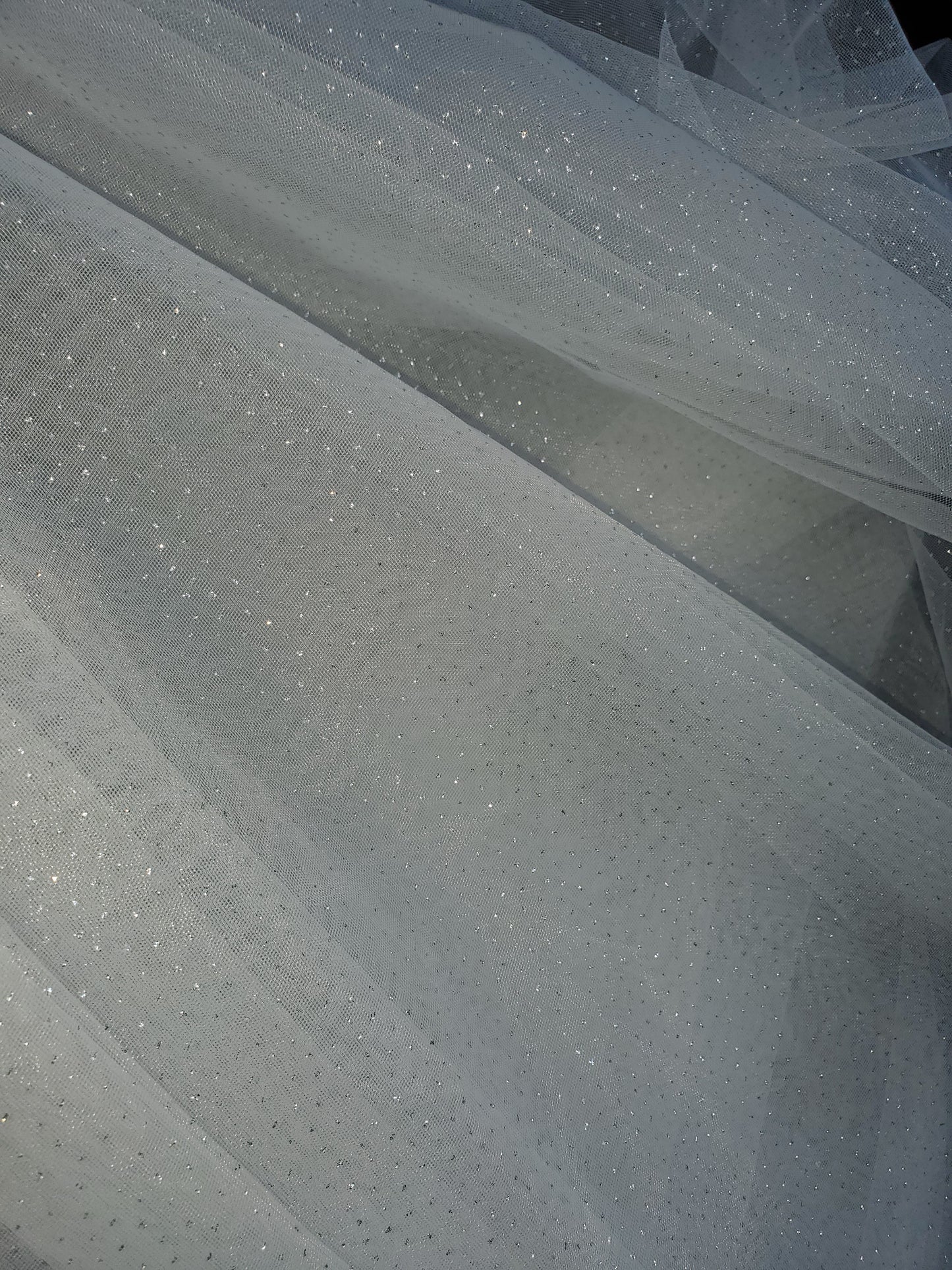 Glitter Tulle Wedding Veil Varying Lengths