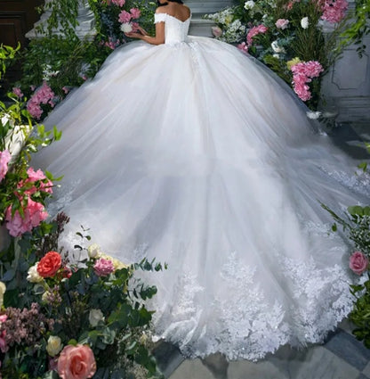 Royal Elegance Sparkle Ball Wedding Gown All Sizes/Colors