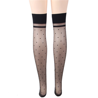 Alice Sheer Polka Dot Bow Stockings