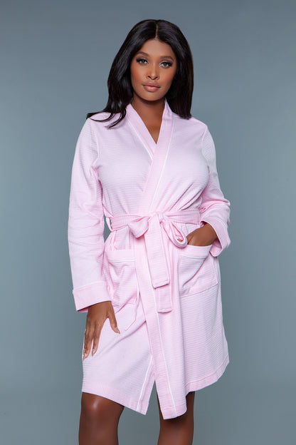 Waffle Cotton Bathrobe