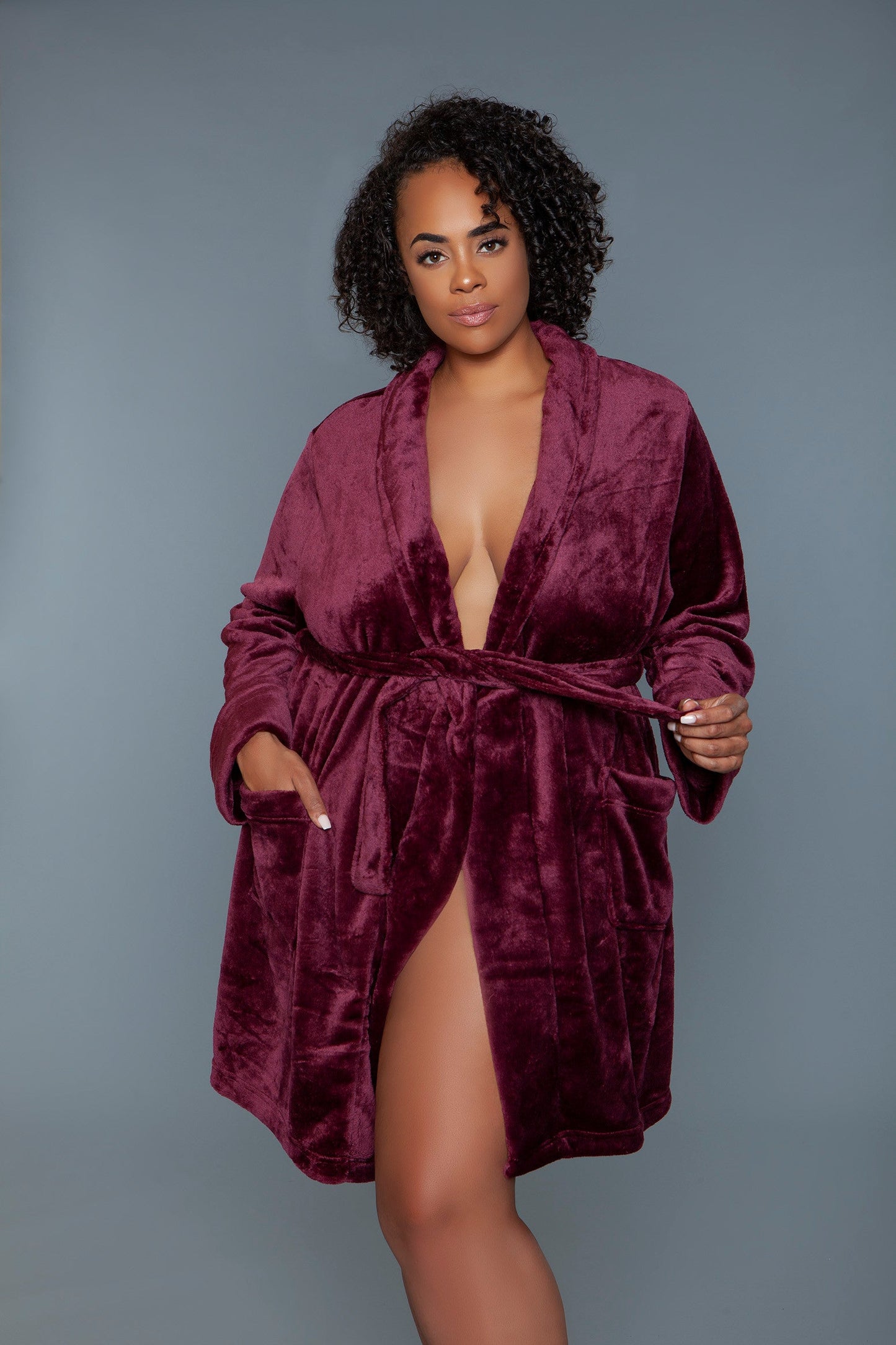 Queen Size Kaylee Plush Bathrobe