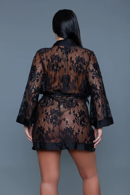 Delia Lace Dressing Robe