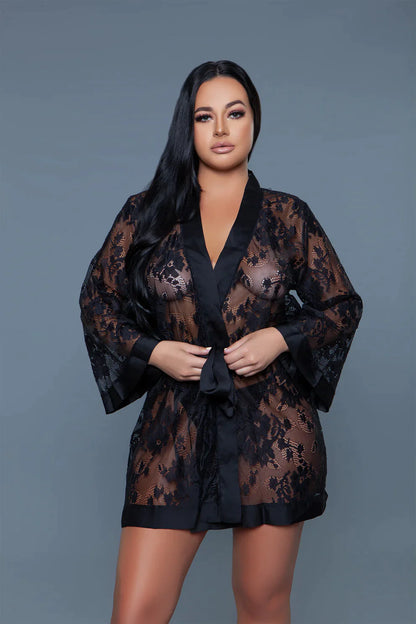 Delia Lace Dressing Robe