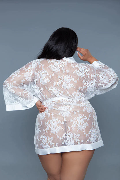 Queen Size Delia Lace Dressing Robe