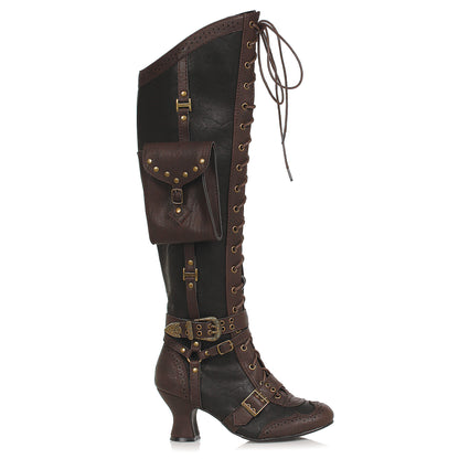 Ingrid-254 Knee High Steampunk Boots