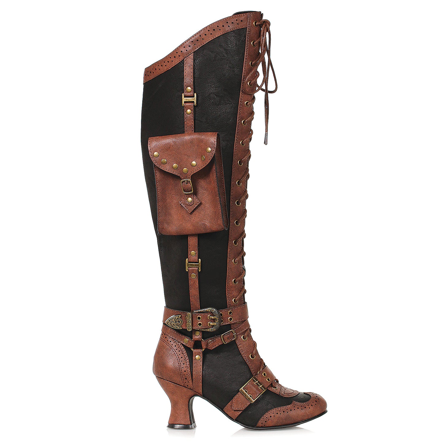 Ingrid-254 Knee High Steampunk Boots