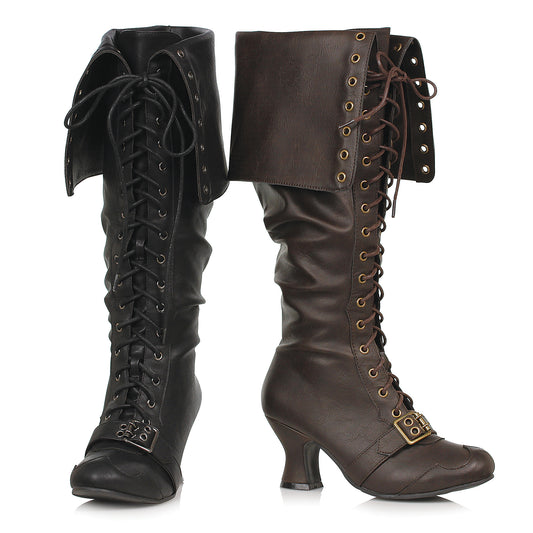 Maude-254 Faux Leather Victorian Pirate Boots