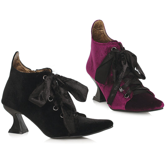 Cordelia-301  Velvet Gothic Booties