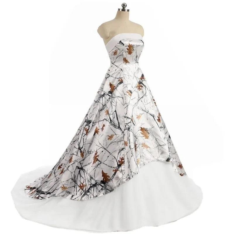 Camouflage Satin Wedding Gown All Sizes/Colors