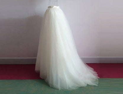 Custom Tulle A Line Full Wedding Skirt All Sizes/Colors