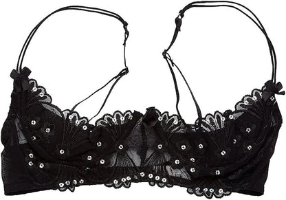 Queen Sparkle & Shine Embroidered Shelf Bra