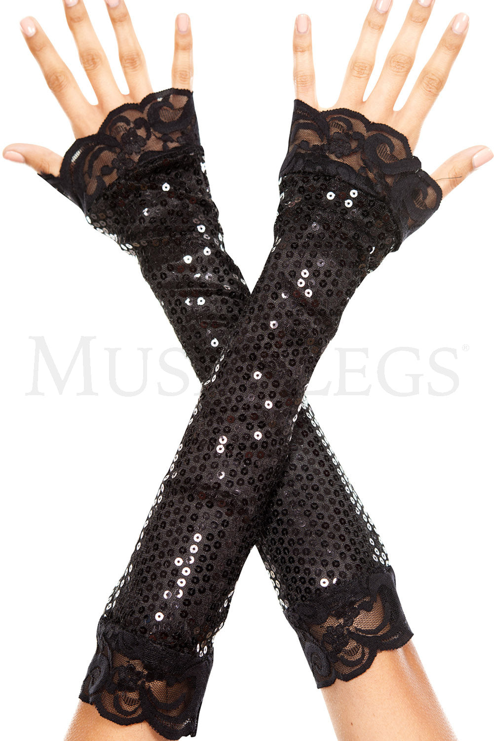 Sequined Arm Warmers