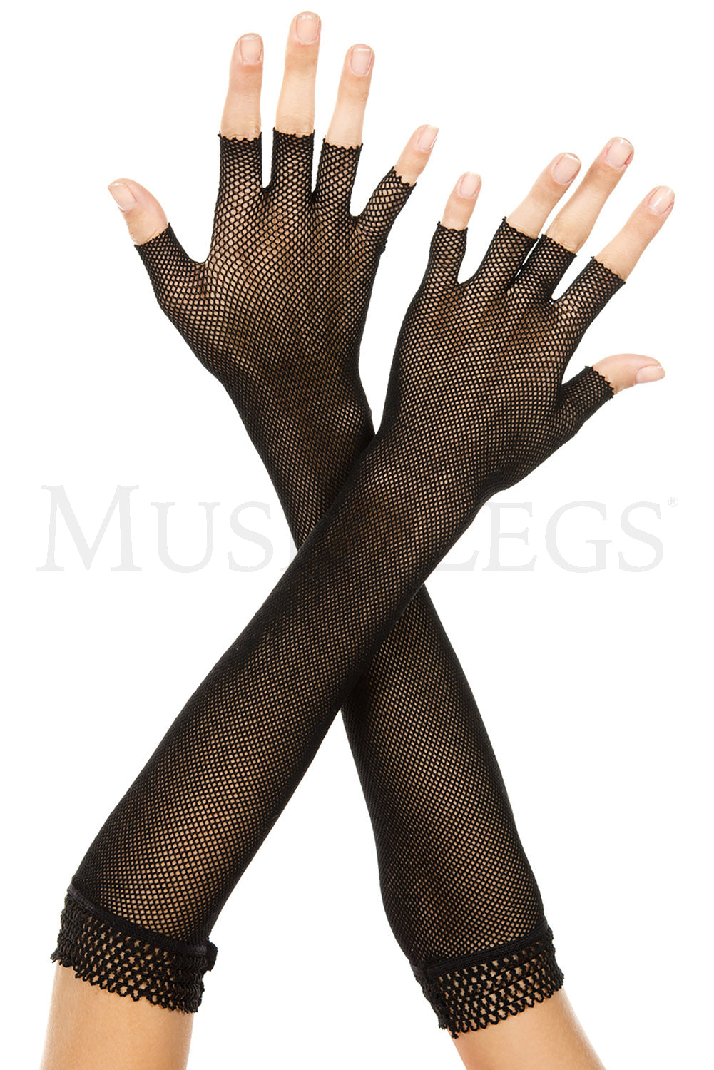 Fishnet Opera Gloves