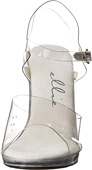 Brook-421 Clear 4.5" Heel Sandals