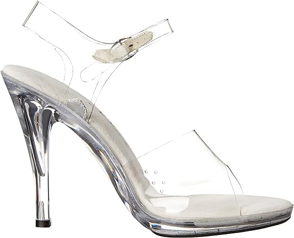 Brook-421 Clear 4.5" Heel Sandals