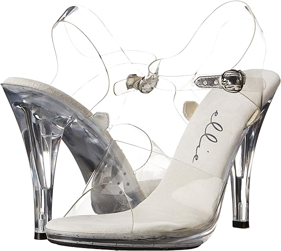 Brook-421 Clear 4.5" Heel Sandals