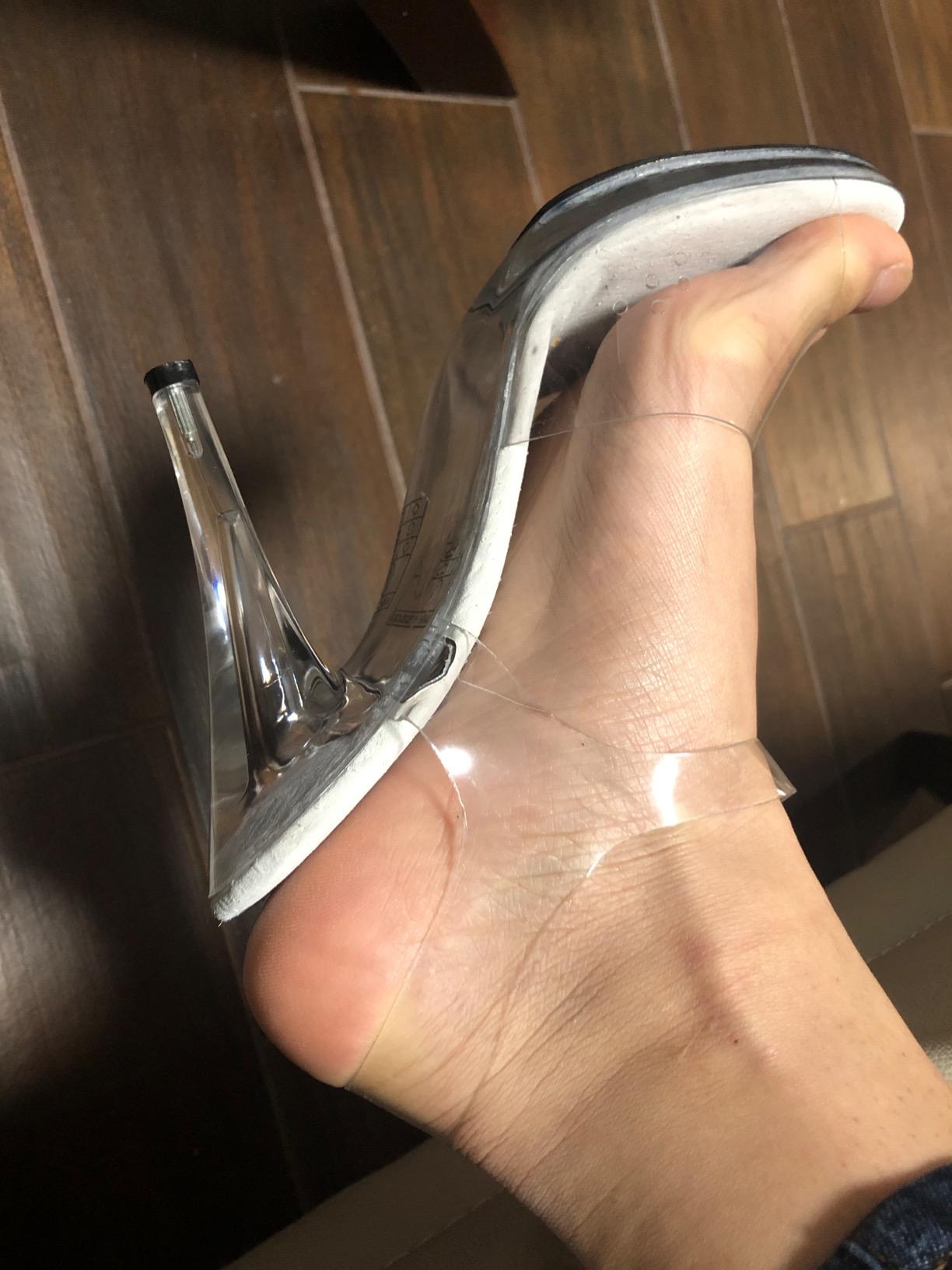 Brook-421 Clear 4.5" Heel Sandals