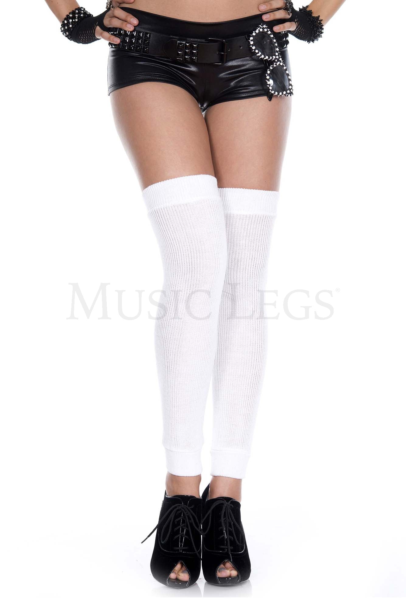 2 Pack Acrylic Footless Thigh High