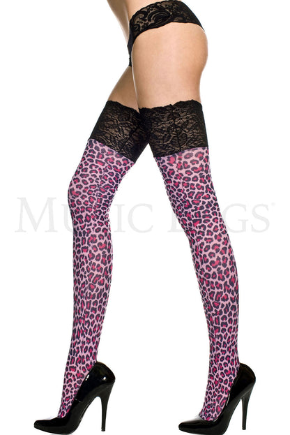 2 Pack Leopard Print Stockings