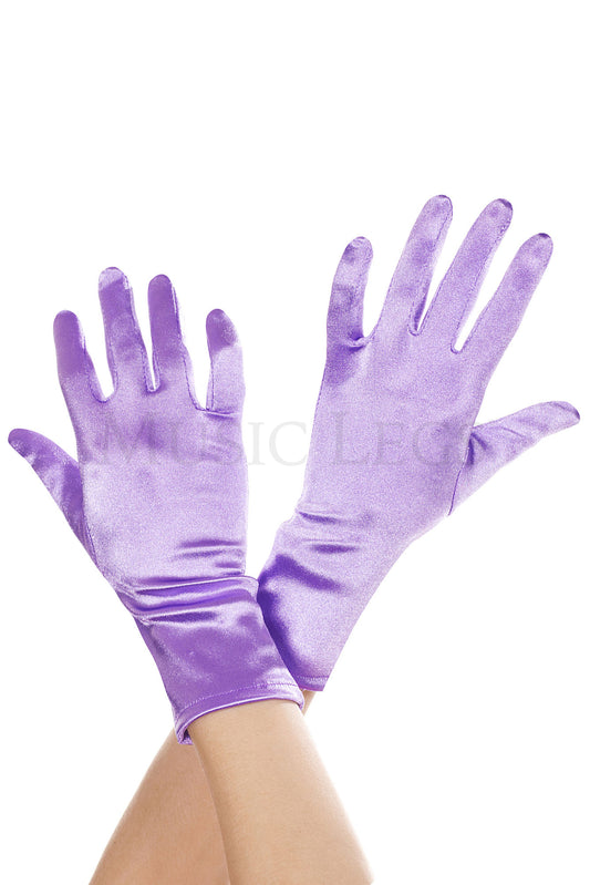 Wrist Satin Gloves