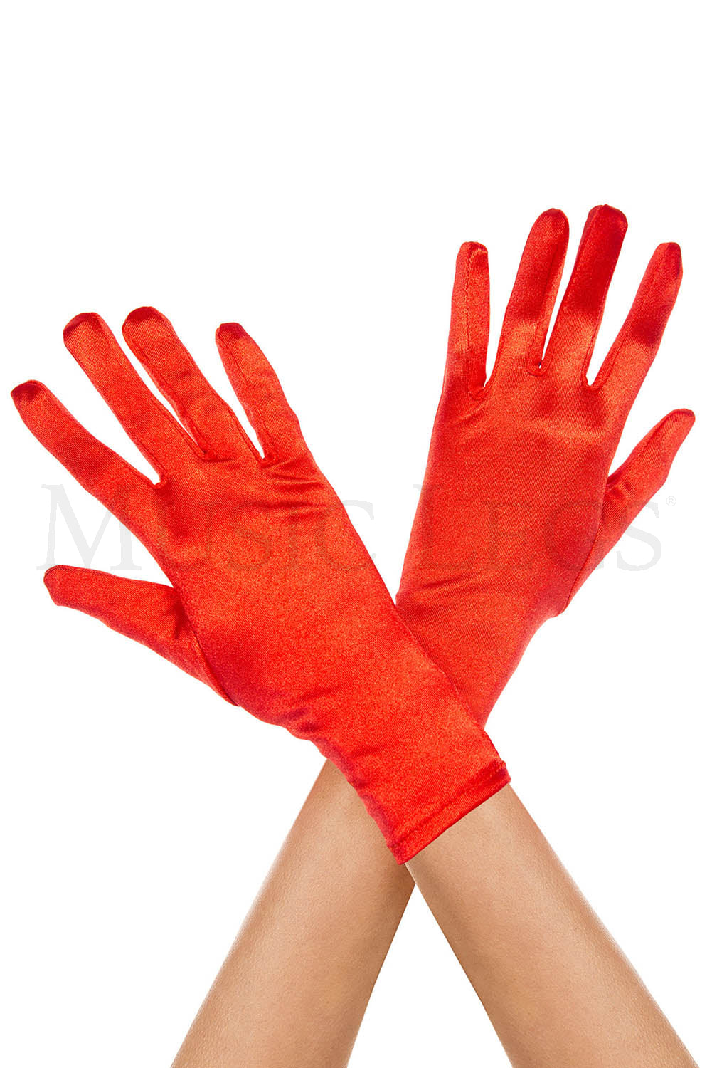 Wrist Satin Gloves