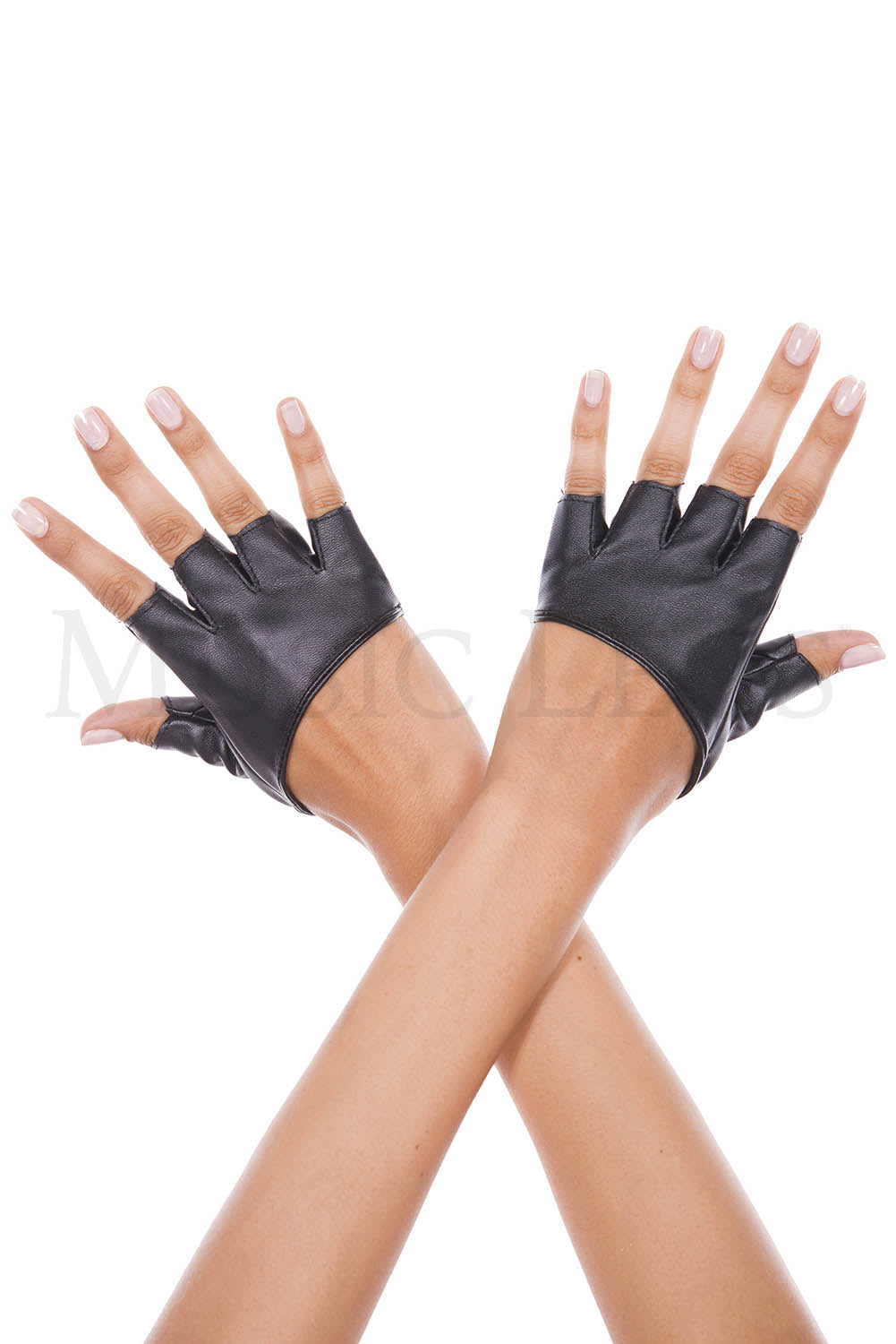 Faux Leather Mini Gloves