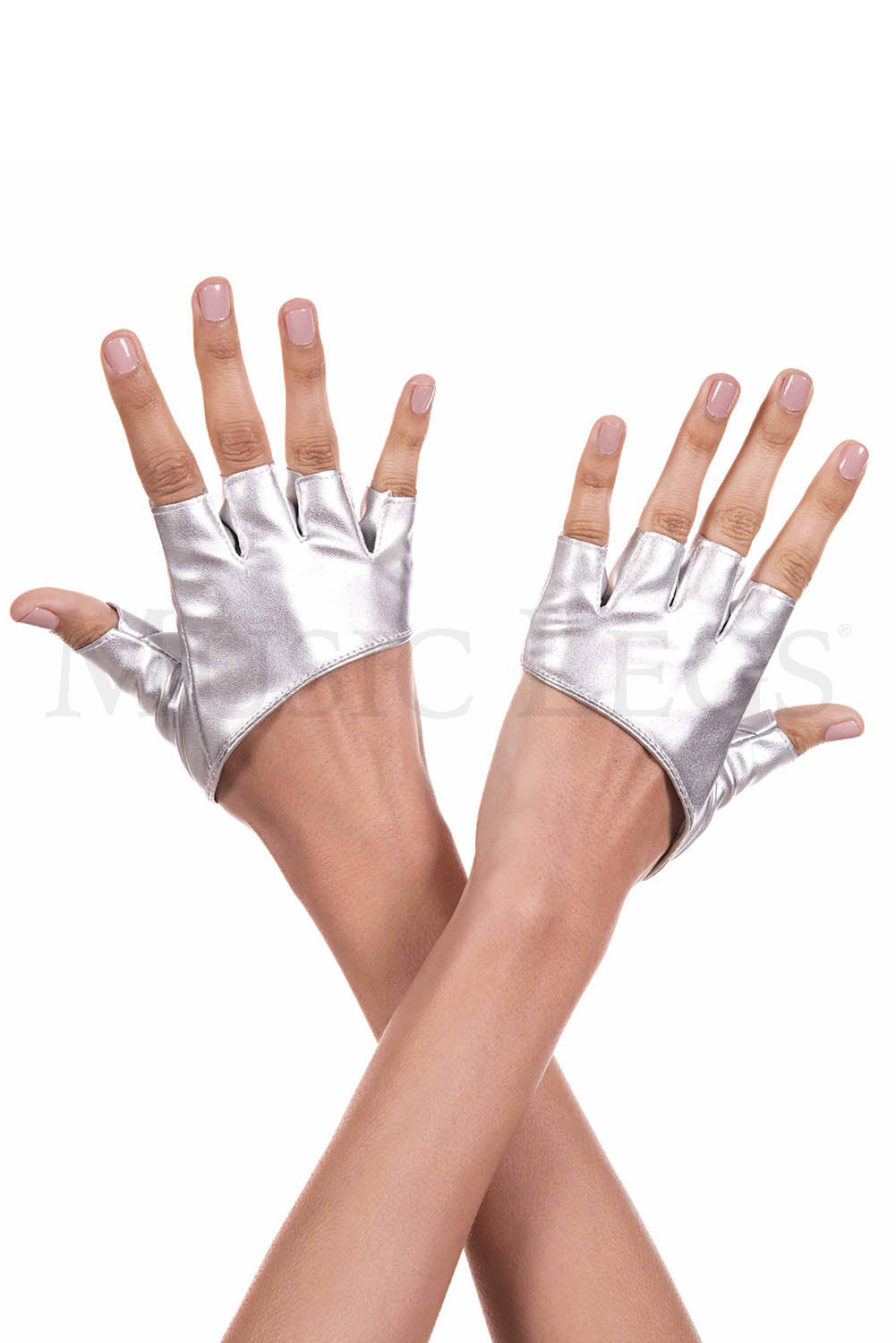 Faux Leather Mini Gloves