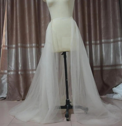 Custom Double Layered Tulle Detachable Wedding Skirt All Sizes/Colors