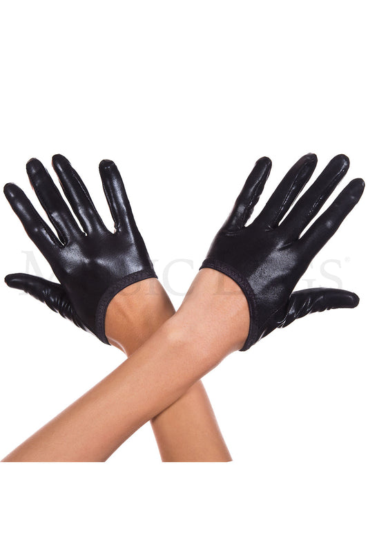 Wet Look Mini Gloves