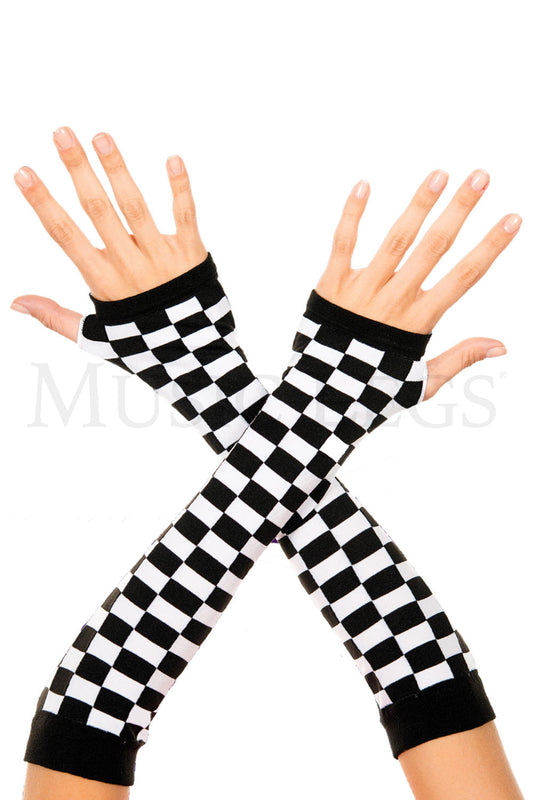 Checkered Arm Warmers