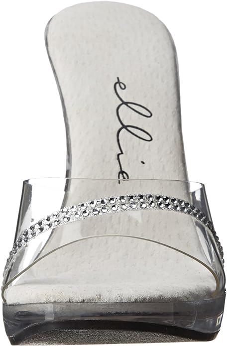 Jesse-502 Rhinestone 5" Heel Mule Sandals