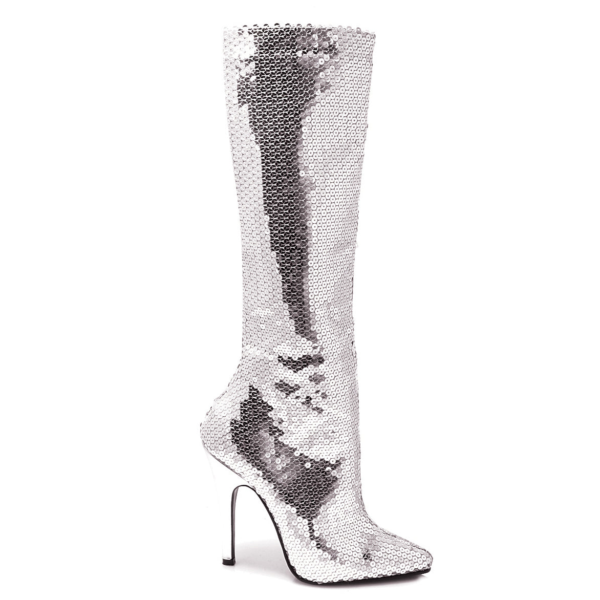 Tin-511 Sequined 5" Heel Knee Boots