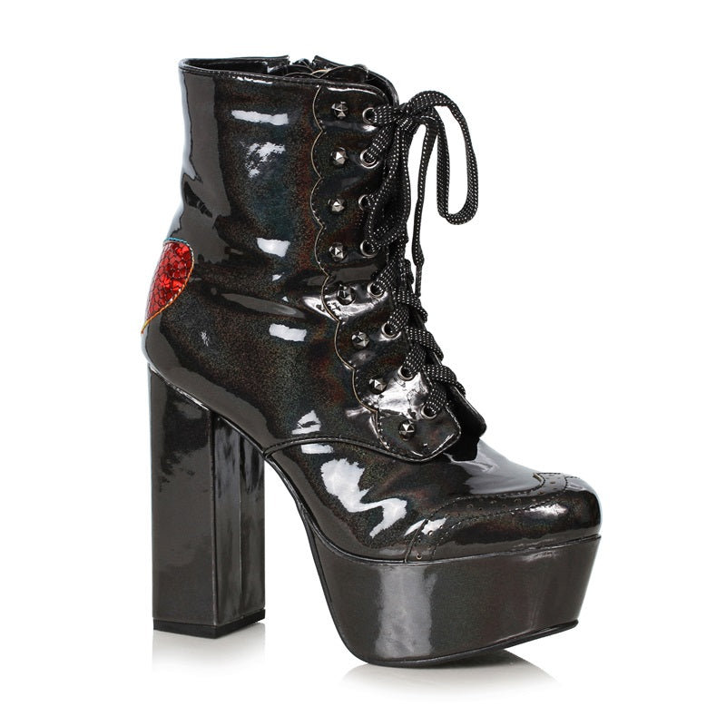 Bellini-520 5" Chunky Heel Heart Boots