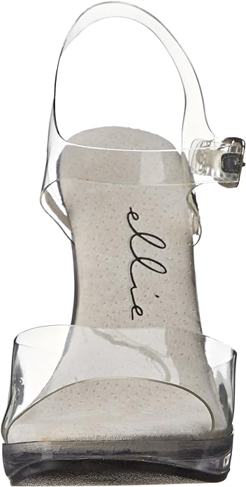 Brook-502 Clear 5" Heel Sandals