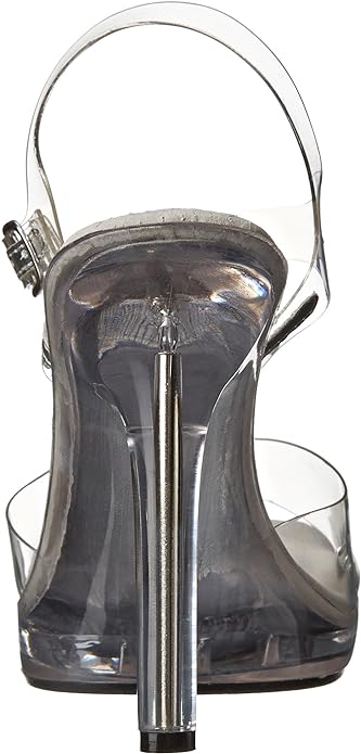 Brook-502 Clear 5" Heel Sandals