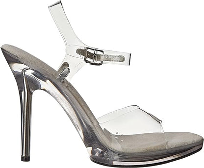 Brook-502 Clear 5" Heel Sandals